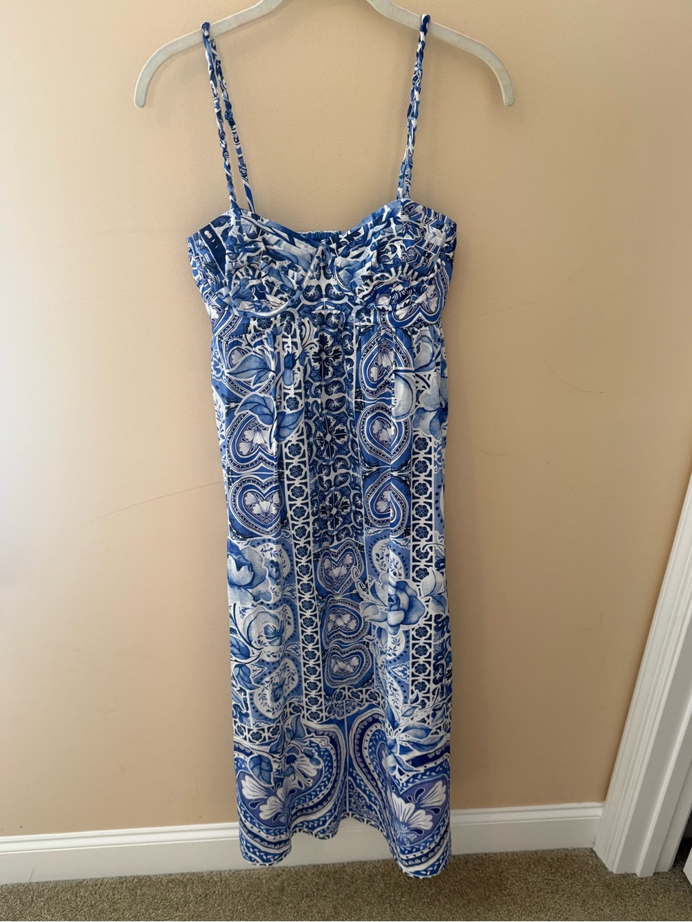 Caroline Constas Mediterranean tile Maxi Dress size XS